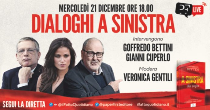 Copertina di “Dialoghi a sinistra”. Alle 18 Bettini ospita Gianni Cuperlo