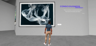 Copertina di Meta Effect: la prima mostra d’arte interamente progettata nel Metaverso, tra opere di artisti reali e create dall’AI
