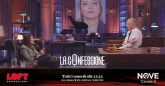 Copertina di Ilaria D’Amico a La Confessione (Nove): “Nel ’94 ho votato Berlusconi. La Meloni? Ho apprezzato l’empatia del discorso di insediamento”