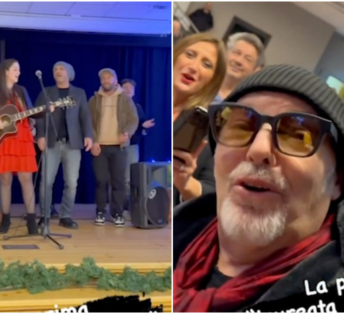 Natale a Zocca per Vasco Rossi: il rocker canta “Albachiara” coi ragazzi della scuola di musica intitolata a Massimo Riva