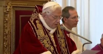 Copertina di Morto il papa emerito Joseph Ratzinger, nel 2013 lo storico annuncio delle dimissioni (in latino)