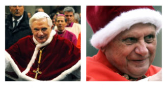 Copertina di Papa Ratzinger morto, dal camauro alla mozzetta di ermellino: tutti gli abiti e i paramenti di Benedetto XVI (rimandati in soffitta da Bergoglio)