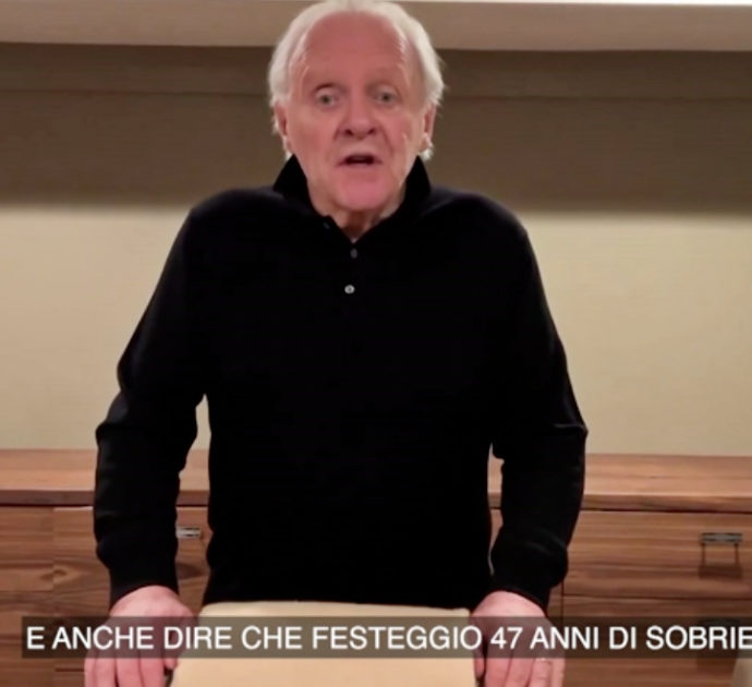 Anthony Hopkins festeggia i suoi 47 anni da sobrio: “Ero un alcolizzato e non mi restava molto da vivere” – Video