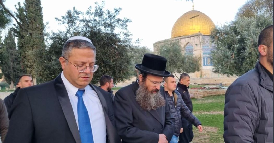 Israele, provocazione del ministro di estrema destra Ben-Gvir: visita alla Spianata delle Moschee. Condanne internazionali, anche dagli Usa
