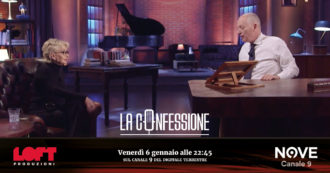 Copertina di Bonaccorti a La Confessione (Nove) di Gomez: “Vi racconto come andò in Fininvest quando bloccai in diretta la truffa del cruciverbone”