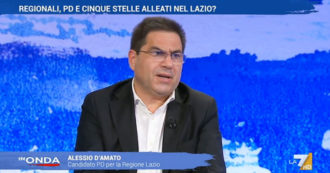 Copertina di Lazio, il candidato Pd D’Amato a La7: “Inceneritore? Pretesto del M5s per non fare accordo. Ma le mie porte restano aperte”