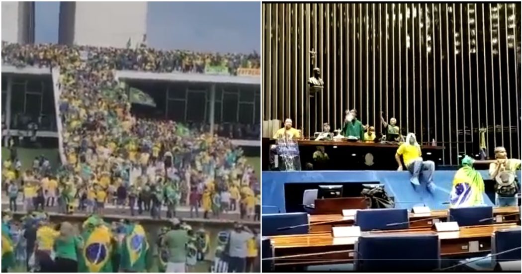 Caos in Brasile: migliaia di sostenitori di Bolsonaro assaltano il Parlamento. Lula: “Terroristi saranno puniti in modo esemplare”
