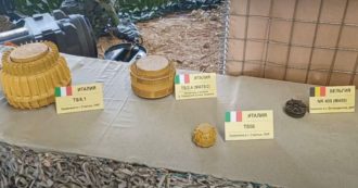 Copertina di L’ambasciata russa contro l’Italia: “Ecco le mine disseminate in Ucraina”. Ma Crosetto smentisce: “Non le produciamo da 28 anni”