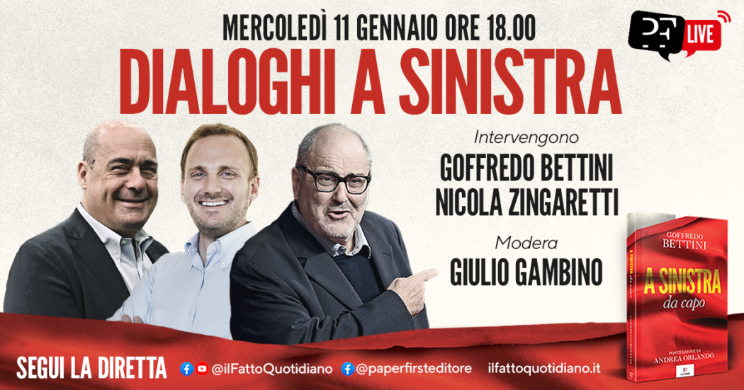 Dal Conte II al Governo Meloni, Zingaretti e Bettini tornano a confrontarsi sulle sorti del centrosinistra. Modera la diretta Giulio Gambino
