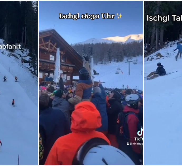 La discesa sugli sci si trasforma in un incubo: cadute a raffica e incidenti sfiorati a Ischgl. La località austriaca è famosa per gli après-ski
