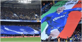 Copertina di Vialli, il ricordo del Chelsea è maestoso: cori, striscioni e gigantografie sugli spalti, maglie commemorative in campo