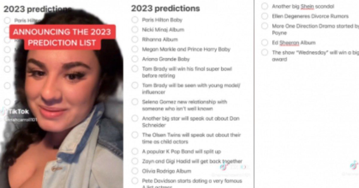 Le previsioni per il 2023 della Nostradamus di TikTok: “Un personaggio molto famoso finirà in carcere, Harry e Meghan avranno il terzo figlio”