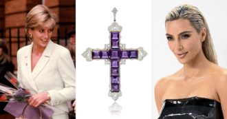 Copertina di Kim Kardashian compra all’asta la Croce di Attallah: quasi 200mila dollari per l’amato gioiello di Lady Diana