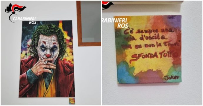 Nel covo di Messina Denaro il poster di Joker e la frase: “C’è sempre una vita d’uscita, ma se non la trovi sfonda tutto”