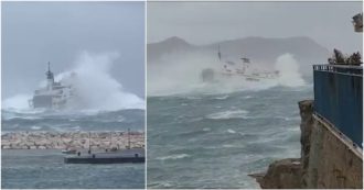 Copertina di Ponza, le immagini del traghetto in balia delle onde sono impressionanti: “Ma dove va? Deve tornare indietro”