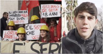Copertina di Roma, studenti in piazza a un anno dalla morte di Lorenzo Parelli: L’alternanza scuola lavoro così com’è va abolita”