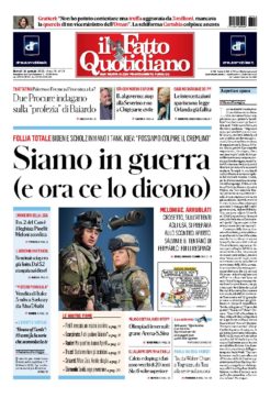 Siamo in guerra (e ora ce lo dicono)