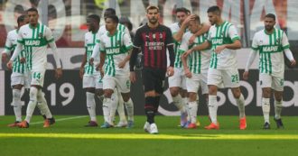 Il Milan prende 5 gol in casa dal Sassuolo: la squadra di Pioli non esiste più e riscrive un record negativo
