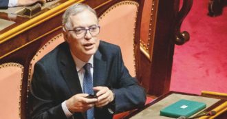 Copertina di Diffamò Marino sui social, oggi è in Senato. Per Augello (FdI) l’immunità è retroattiva