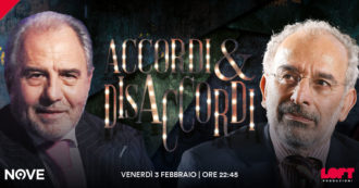 Copertina di Caprarica e Lerner ospiti di Luca Sommi ad Accordi&Disaccordi venerdì 3 febbraio alle 22.45 su Nove. Con Travaglio e Scanzi