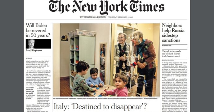 “L’Italia è destinata a scomparire?”: la crisi demografica del Paese sulla prima pagina del New York Times