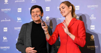 Copertina di Sanremo 2023, Chiara Ferragni sbotta: “Sui testi di Fedez risponde lui, è qui. Non sono qui a rappresentare lui o la coppia”