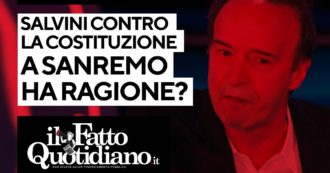 Copertina di Salvini contro la Costituzione a Sanremo, ha ragione? Segui la diretta con Peter Gomez