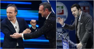 Copertina di Da Benigni a Egonu, Salvini critica Sanremo. Amadeus: ‘Se la prende col Festival da 4 anni, non lo guardi’
