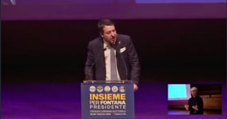 Copertina di Lombardia, Salvini parla in dialetto sul palco: “Reddito? Se te ghet trent’ann e non c’hai problemi va a lavurà”