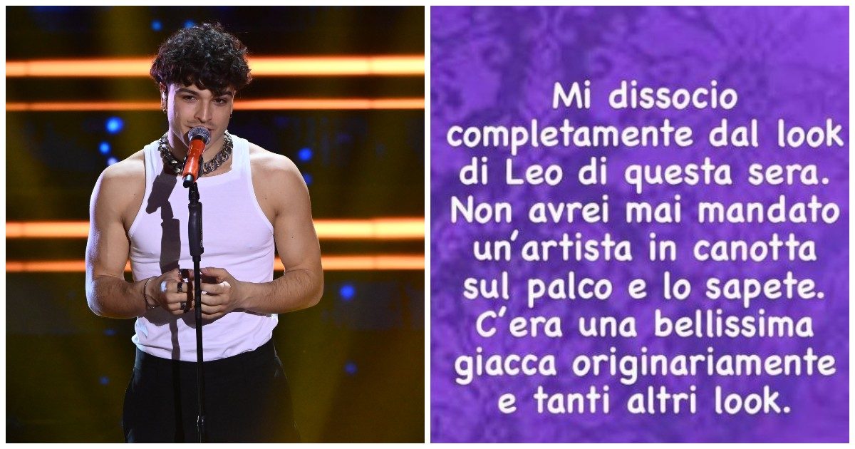 Sanremo 2023, la stylist di Leo Gassmann si dissocia dal suo look: “Non mando un artista in canotta”. Interviene papà Alessandro: “È un marchio di famiglia”