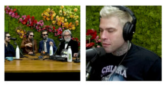 Copertina di Sanremo 2023, Colapesce Dimartino a Fedez: “Ci hai inc*****, sei arrivato secondo perché tua moglie ti taggava continuamente”. Risate a Muschio Selvaggio