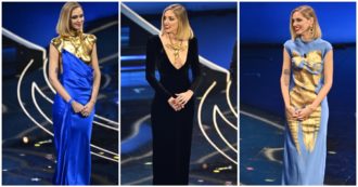 Copertina di Sanremo 2023, il significato dei look di Chiara Ferragni: dalla collana a forma di utero all’abito “nudo” e quello con i commenti degli haters – FOTO