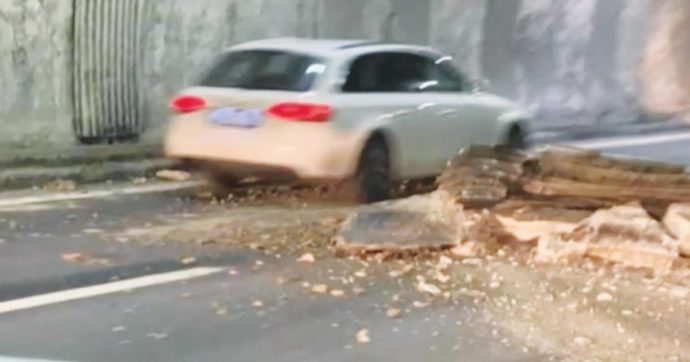 “Non sono una signora”, controlli-karaoke  nella galleria Berté (A26) prima del crollo