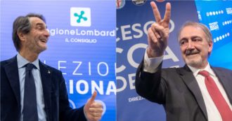 Elezioni regionali, i risultati – Vince il centrodestra in Lombardia e Lazio: Fontana e Rocca sopra il 50%. Meloni: “Governo rafforzato”