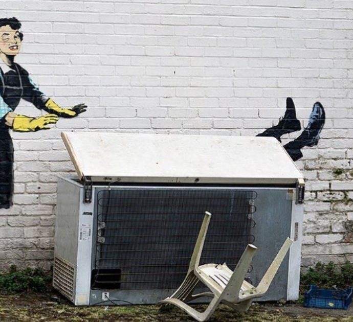 Banksy, il nuovo murale di San Valentino è un manifesto contro la violenza domestica