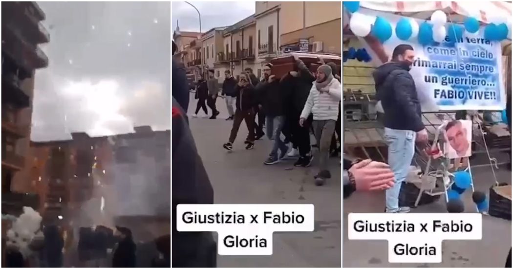 Palermo, fuochi d’artificio e palloncini per il boss morto in carcere: aggrediti gli agenti intervenuti per bloccare la processione – il video