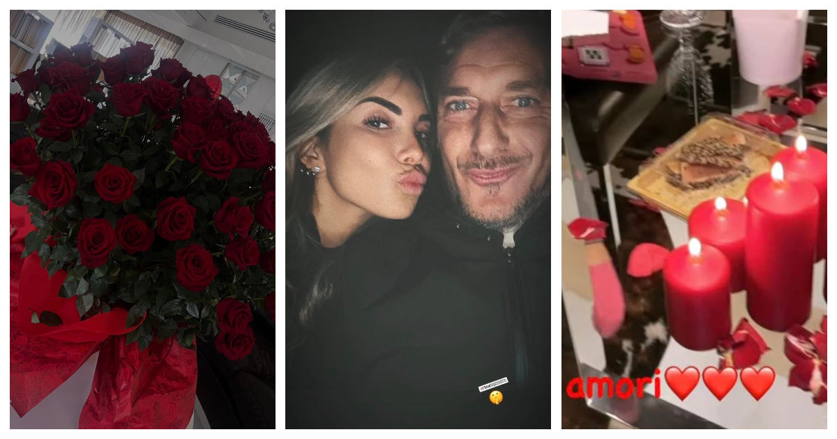 Francesco Totti e Ilary Blasi, il primo San Valentino da separati: ecco dove lo hanno trascorso (e arriva un mazzo di fiori anche per Chanel)