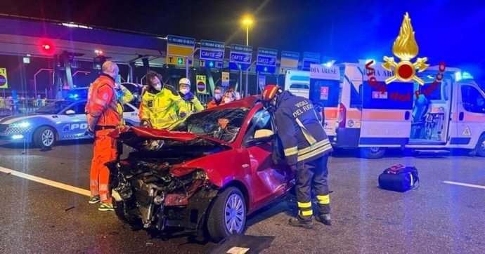 Incidente mortale sull’A4, auto tamponata alla barriera di Milano-Ghisolfa: decedute sul colpo due donne