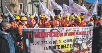Copertina di “Posti buttati per decreto e ritorno del lavoro nero: governo contro gli edili”