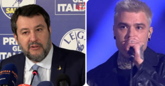 Copertina di Matteo Salvini attacca Fedez dopo le parole del rapper su Mario Giordano: “Gente che invoca la libertà e poi insulta”