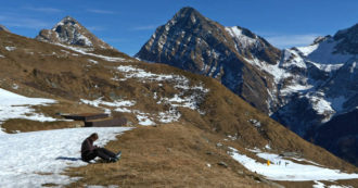 Copertina di Temperature record sulle Alpi: a 2000 metri è già primavera. Le immagini da Alagna Valsesia