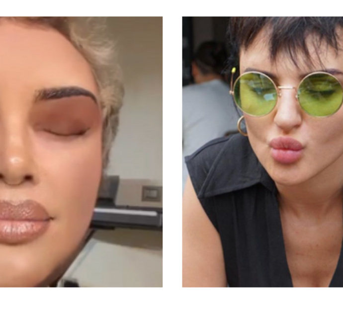 Arisa con le sembianze di Kim Kardashian: “Ho mangiato un pesciolino con tanta cipolla, non vorrei svegliami gonfia…”. Il video col filtro e l’ironia della cantante