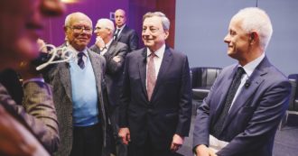 Copertina di Riecco Draghi: “Io? Un  ex” A omaggiarlo arriva Cairo