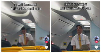 Copertina di Grelmos e l’assistente di volo di Ryanair che fa impazzire TikTok: “Chi non si innamorerebbe?”. Ecco chi è