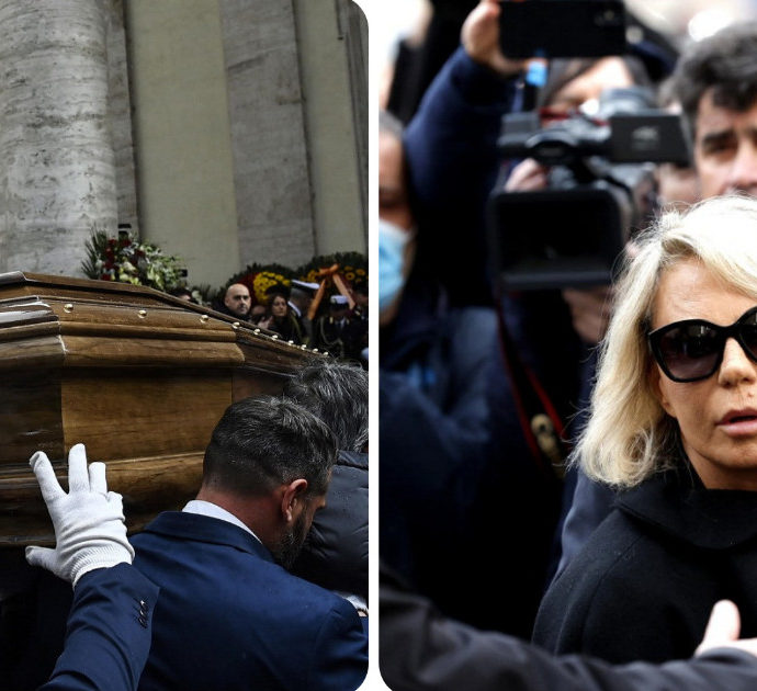 Funerali di Maurizio Costanzo, la diretta. La lettera della figlia Camilla: “Ciao Papino, ti immaginiamo in Paradiso a organizzare un talk show”. Le lacrime di Maria De Filippi