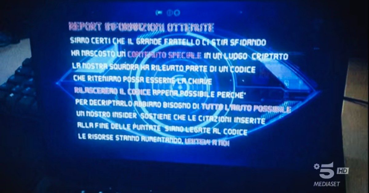 Grande Fratello Vip, titoli di coda criptati e strane citazioni trash nella sigla: ecco cosa sta succedendo