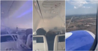 Copertina di Panico in volo, stormo di uccelli finisce nel motore dell’aereo: fumo nella cabina del Boeing 737 – Video