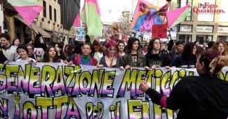Copertina di 8 marzo, sciopero e corteo a Milano: “Meloni? Anche una donna può essere ambasciatrice del patriarcato. Da Schlein ci aspettiamo tanto”