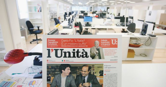 Copertina di La chiamano “l’Unità” ma sotto è “Il Riformista”