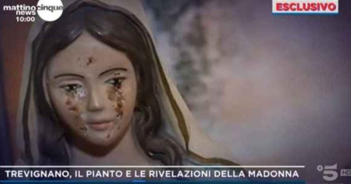 Mattino Cinque, la “veggente” Gisella Cardia rivela quando avrebbe iniziato a piangere la statuina della Madonna di Medjugorje